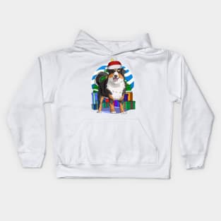 Bernese Mountain Dog Christmas Tree Decoration Kids Hoodie